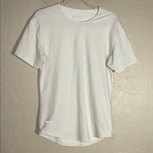 Bylt drop cut s/s lux micro dot t shirt size small